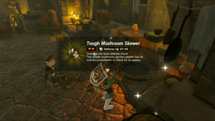 Zelda TotK - Cook Food and Elixirs that Give Defense Up