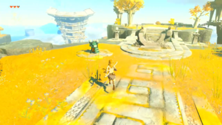 Zelda TOTK - Talk to the Steward Construct at the Great Sky Island