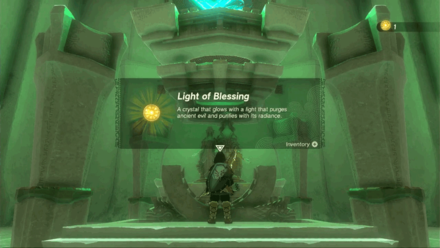 Zelda TotK - Receiving Light of Blessing