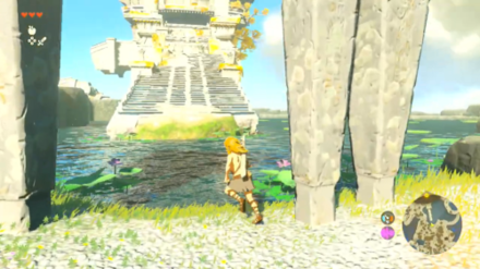 Zelda Tears of the KingdomTotK Big Staircase in the Pond