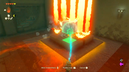 Zelda TotK Kiuyoyou Shrine Large Block of Ice