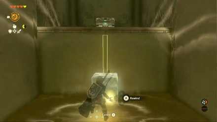Zelda TotK Kiuyoyou Shrine Recall Block of Ice
