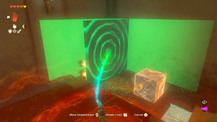 Zelda TotK Kiuyoyou Shrine Block Fire