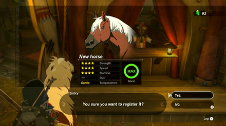 Zelda ToTK - Horses Cannot Be Renamed