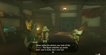 Zelda TotK - Josha in Camera Work in the Depths Quest