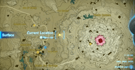 Death Mountain Foothill Cave Entrance Map Image