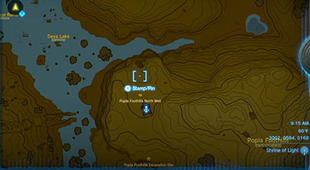 Popla Foothills North Well Entrance Map Image
