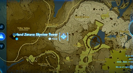 Tears of the Kingdom - Upland Zorana Skyview Tower