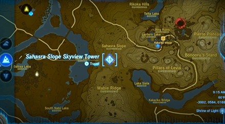 Tears of the Kingdom - Sahasra Slope Skyview Tower