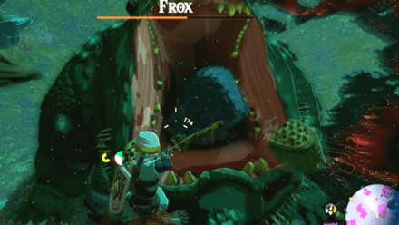 Launch a Bomb Flower Arrow into Mouth