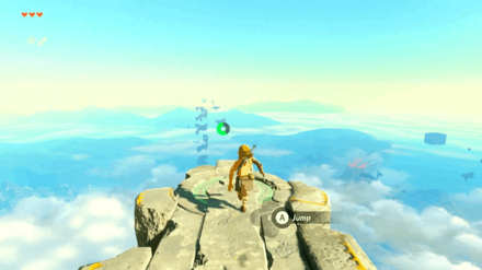 Zelda TotK - Press the A Button While Near a Ledge