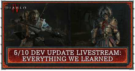 Diablo 4 - May 10 Developer Update Livestream (Everything We Learned)