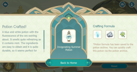 Genshin - Glittering Elixirs - Potion Crafted
