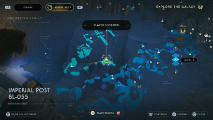 Fallen Order - Abandoned Prospector Equipment Map Image