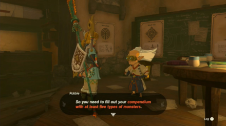 Zelda Tears of the Kingdom TotK Fill Compendium with 5 Types of Monsters