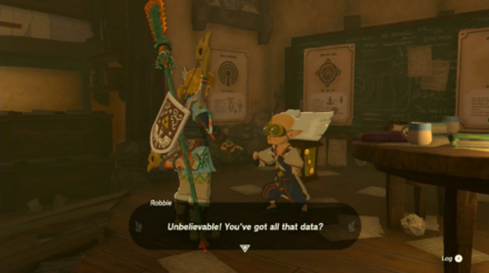 Zelda Tears of the Kingdom TotK Return to Robbie After Getting Moster Data