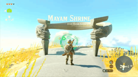 Zelda TotK  - Mayam Shrine Overworld