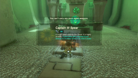 Zelda TotK Mayachideg Shrine Captain III Spear