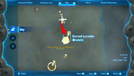 Zelda TotK North Hyrule Sky Archipelago