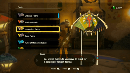 Zelda TotK - Obtain amiibo Exclusive Paraglider Designs