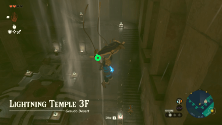 Zelda TotK -  Lightning Temple 2F Battery mode:scale