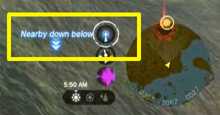 Zelda Tears of the Kingdom TotK Using the Sensor.png