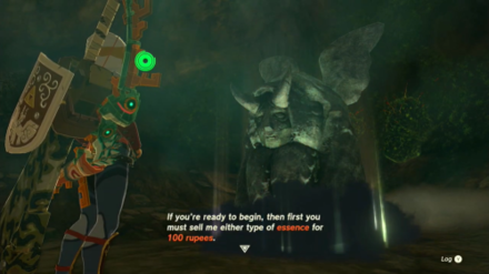 TotK Finish the Dialogue with the Horned Statue.png