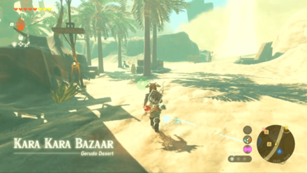 Zelda TotK - Kara Kara Bazaar Overworld