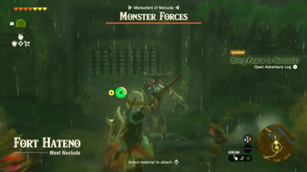 Zelda Tears of the Kingdom TotK Defeat the monsters in Fort Hateno