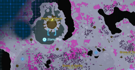 Zelda TotK - Floating Coliseum Map Image