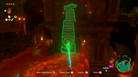 Zelda TotK - Fire Temple 4F Tower