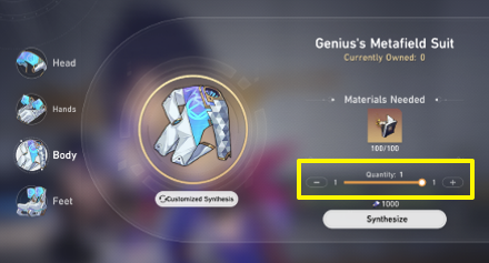 Honkai Star Rail - Select the Quantity