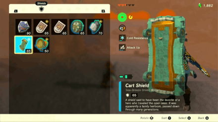 Zelda TotK - Cart Shield