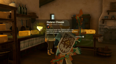 Zelda Tears of the Kingdom TotK Exchange Fresh Milk for Hateno Cheese.png