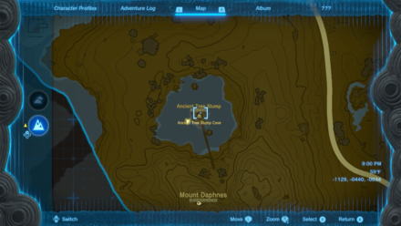 Ancient Tree Stump Cave Entrance Map Image