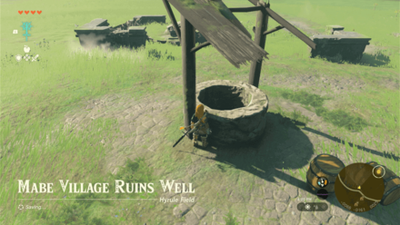 Mabe Village Ruins Well Entrance Overworld Image