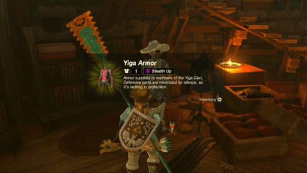 Yiga Armor Location