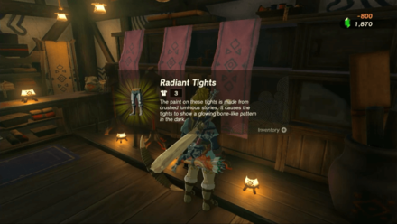 Radiant Tights Location