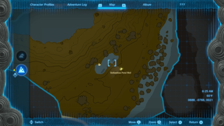 Bottomless Pond Well Entrance Map Image