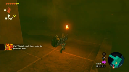 Zelda TotK - Use Torch