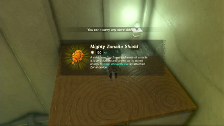 Zelda TotK Gemimik Shrine Mighty Zonaite Shield