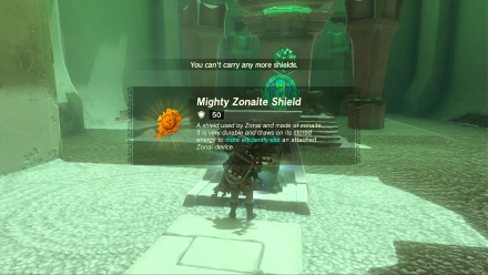 Zelda TotK Eshos Shrine Mighty Zonaite Shield