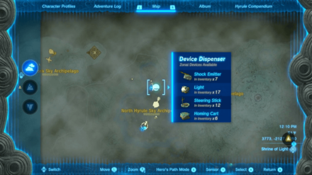 Tears of the Kingdom - Mayam Shrine Device Dispenser