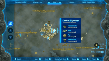 Tears of the Kingdom - Gutanbac Shrine Device Dispenser