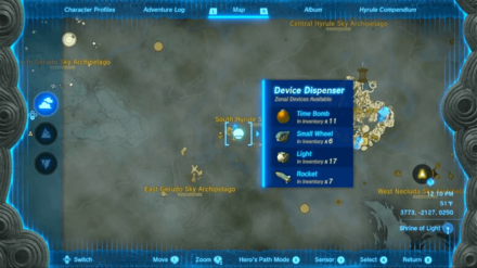 Tears of the Kingdom - Jinodok Shrine Device Dispenser