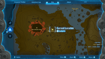 Hills of Baumer Well Entrance Map Image