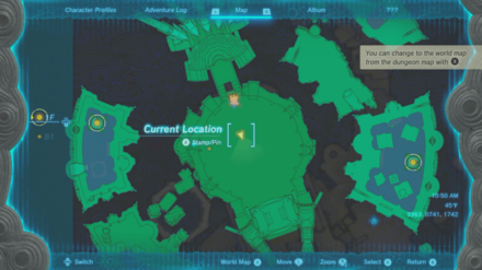 TOTK - Water Temple Map Location
