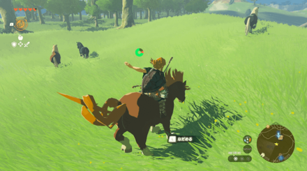 Zelda TotK - Press the L Button Repeatedly to Calm Down the Horse