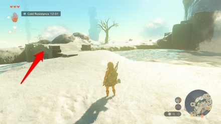 Zelda TotK Gutanbac Shrine Snowy Mountain Bridge