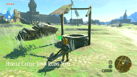 Hyrule Castle Town Ruins Well Entrance Overworld Image